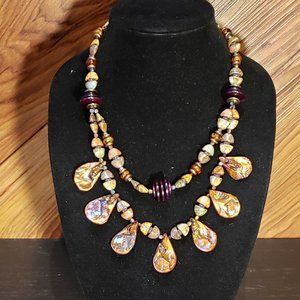 New Gorgeous Artisan Teardrop Hand-made Necklace